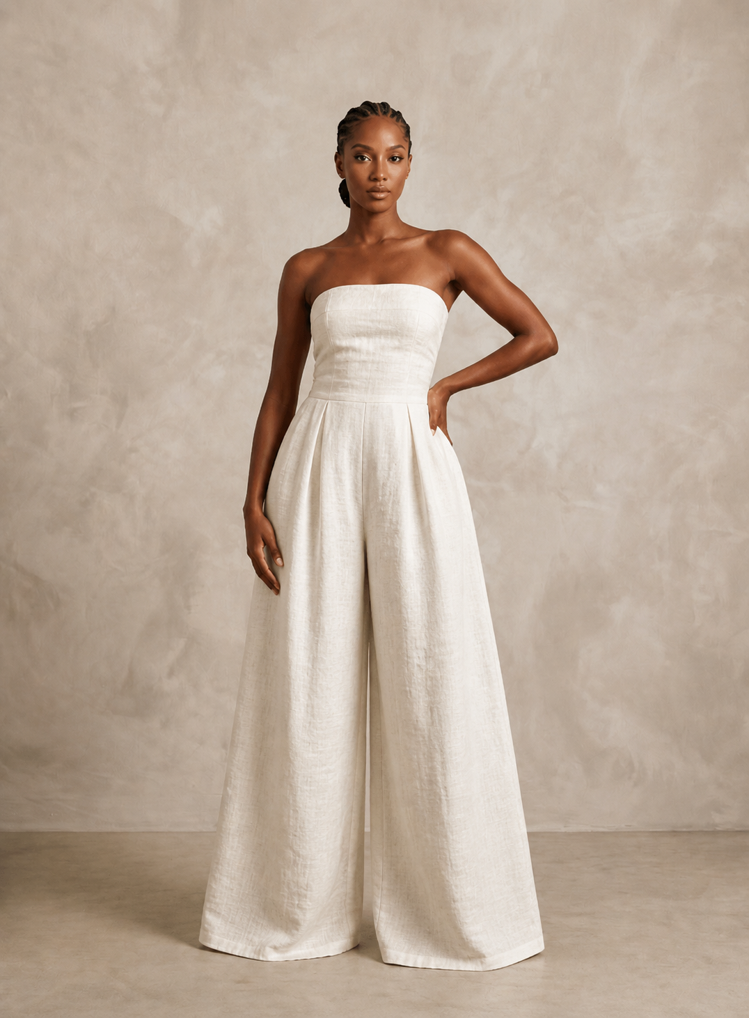 NAYA Linen Jumpsuit – Natural