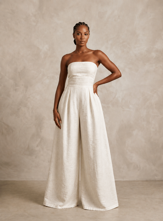 NAYA Linen Jumpsuit – Natural