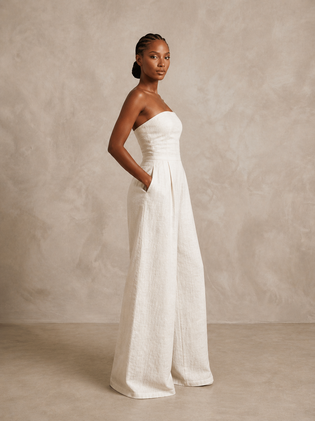 NAYA Linen Jumpsuit – Natural
